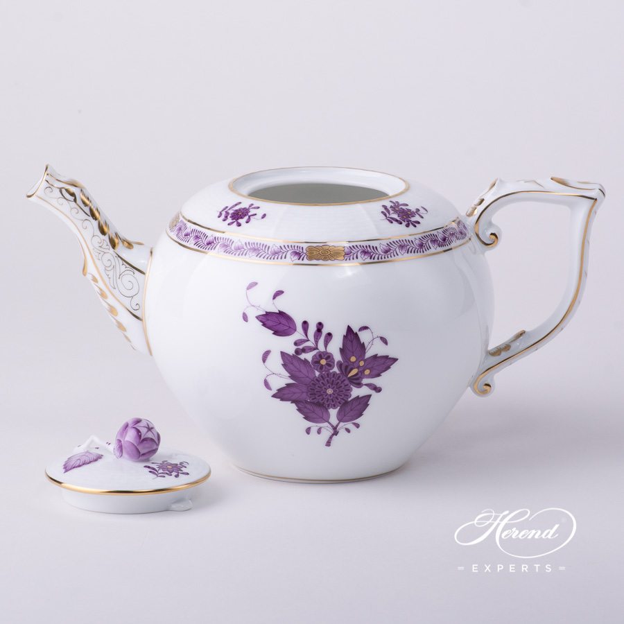 茶壶 – 中国花束 / 阿波尼丁香色- 海兰德细瓷