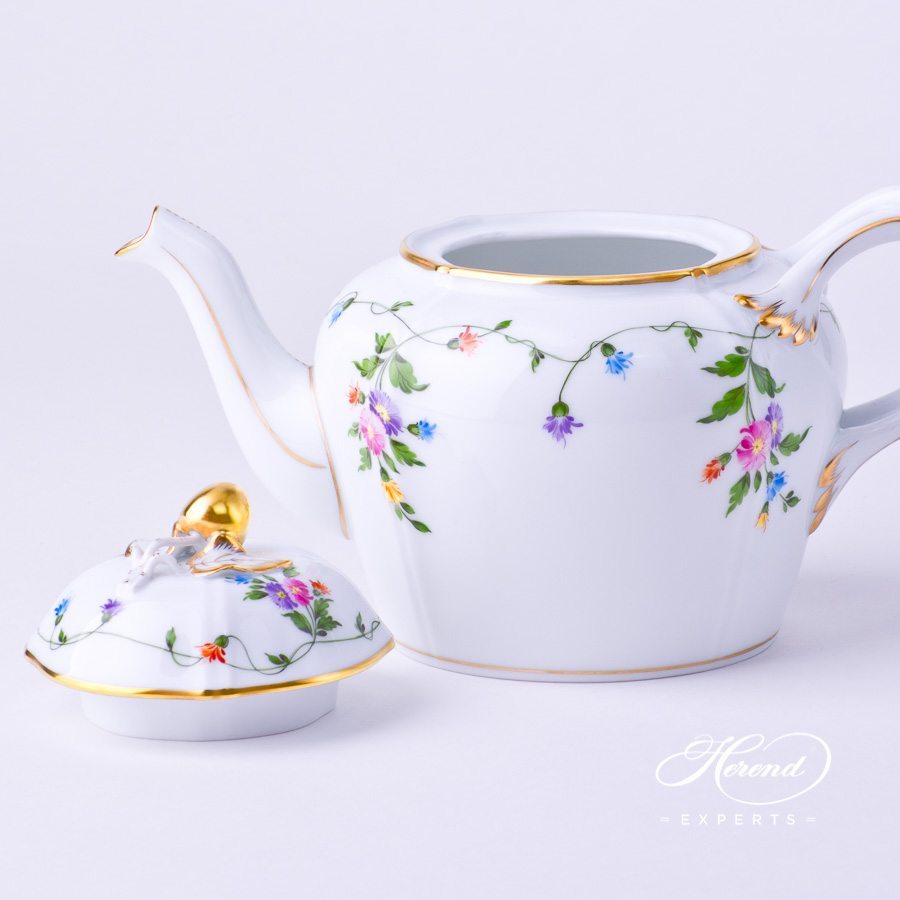茶壶 – Imola Flower Colored – 赫伦海兰德细瓷