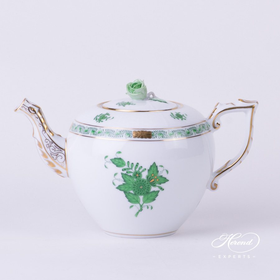 茶壶 – 中国花束 / 阿波尼绿色 – 海兰德细瓷