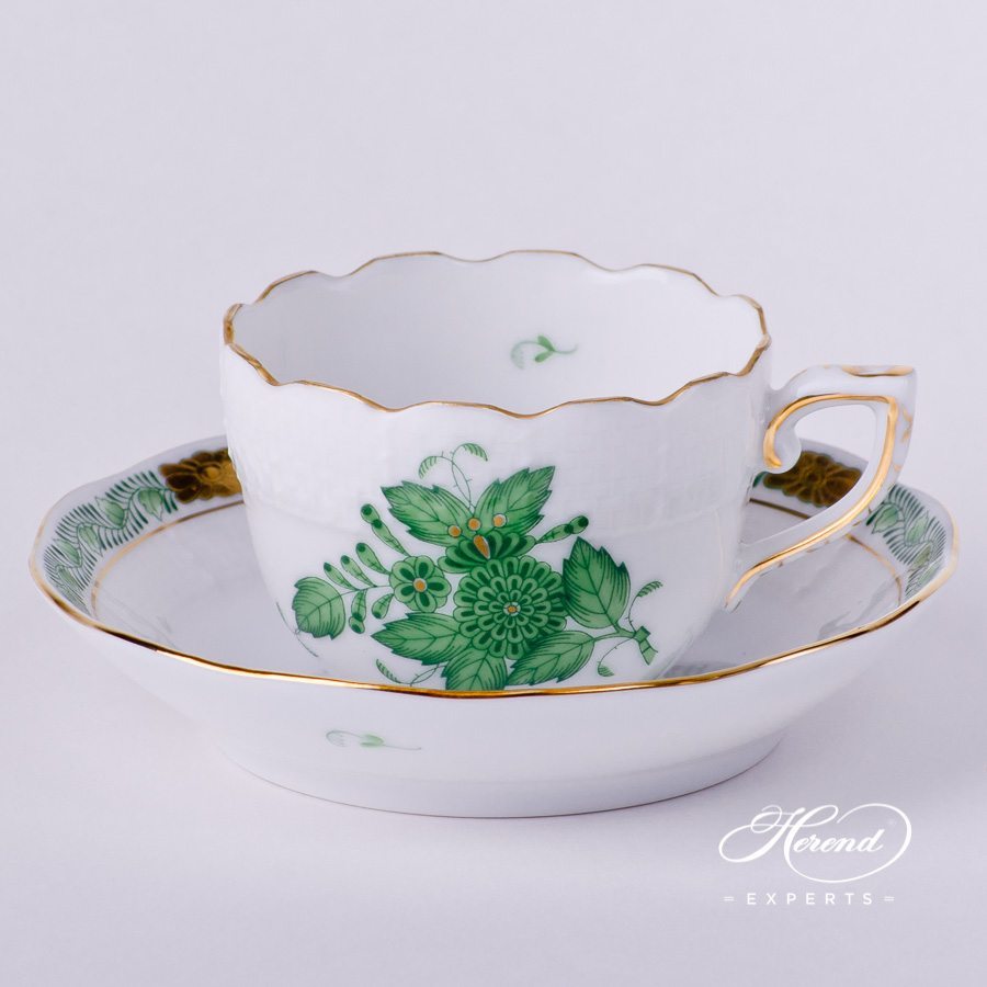 咖啡杯 – 中国花束 / 阿波尼绿色 – 海兰德细瓷