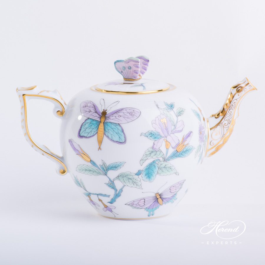 茶壶 – 皇家花园绿松石 – 海兰德细瓷