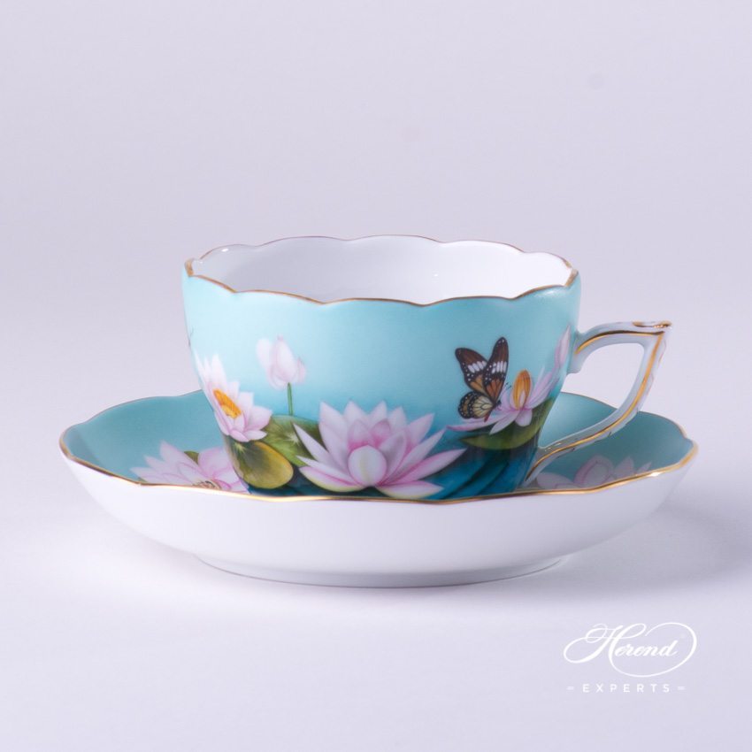茶杯 – 睡莲 – 赫伦海兰德细瓷