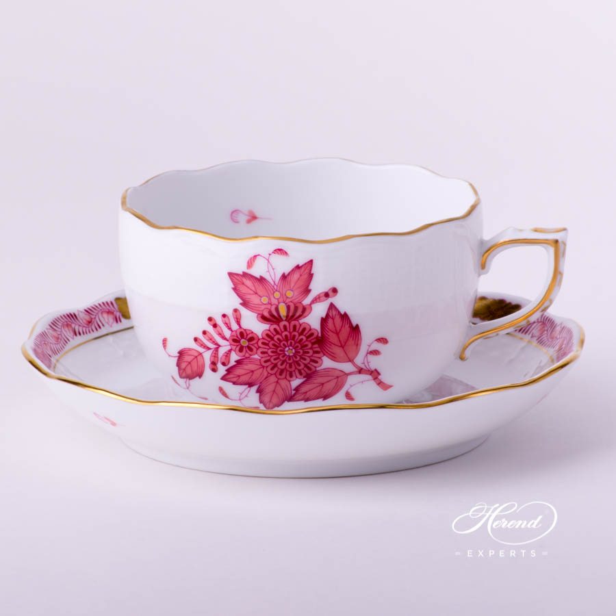 茶杯 – 中国花束 浅梅子色 / 阿波尼浅紫色 – 海兰德细瓷