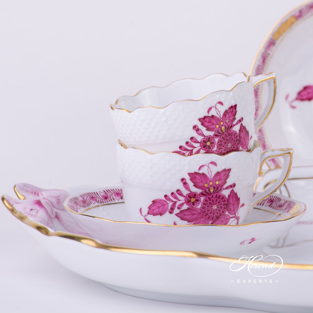 咖啡杯 – 中国花束 梅子色 / 阿波尼紫色 – 海兰德细瓷