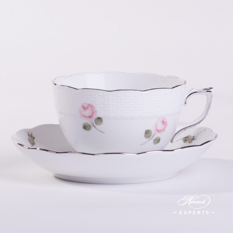 茶杯 – 维也纳 / 维也纳玫瑰 白金款- 海兰德细瓷