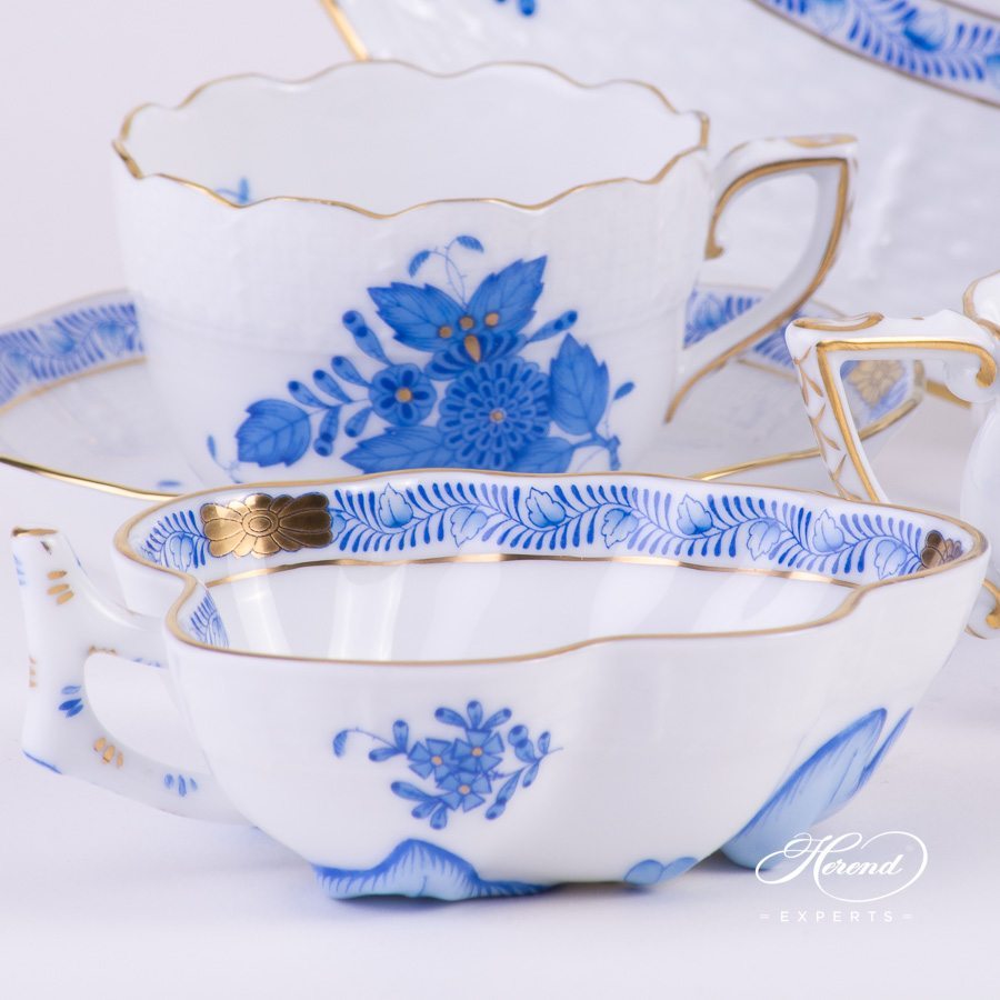 咖啡套装 双人用 – 中国花束 / 阿波尼蓝色 – 海兰德细瓷