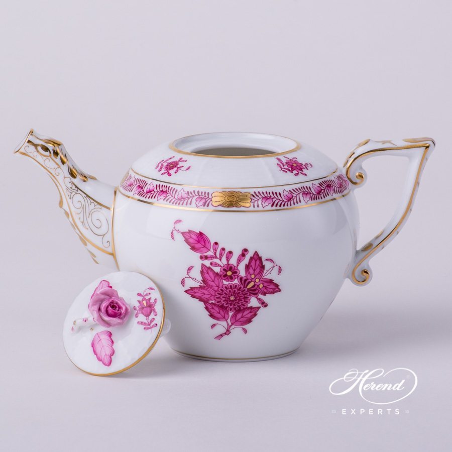 茶壶 – 微型 – 中国花束 / 阿波尼紫色 – 海兰德细瓷