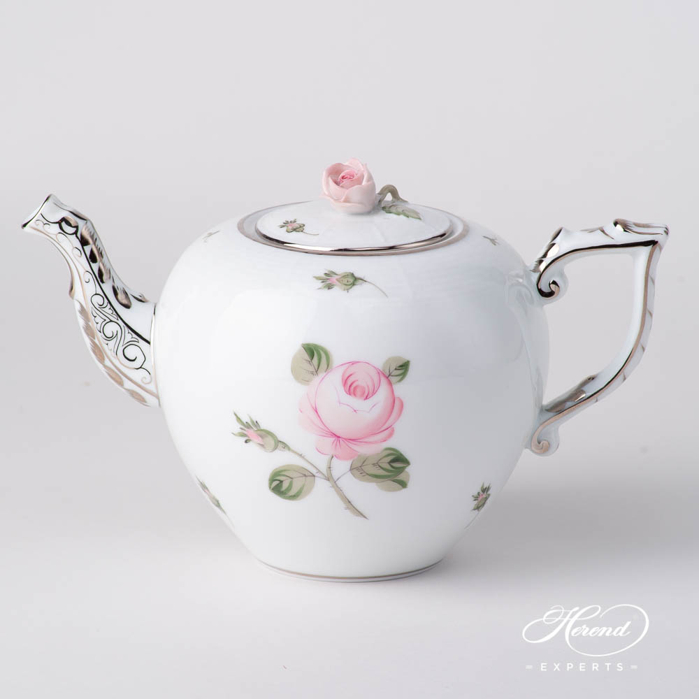 茶壶 – 维也纳 / 维也纳玫瑰 白金款 – 海兰德细瓷