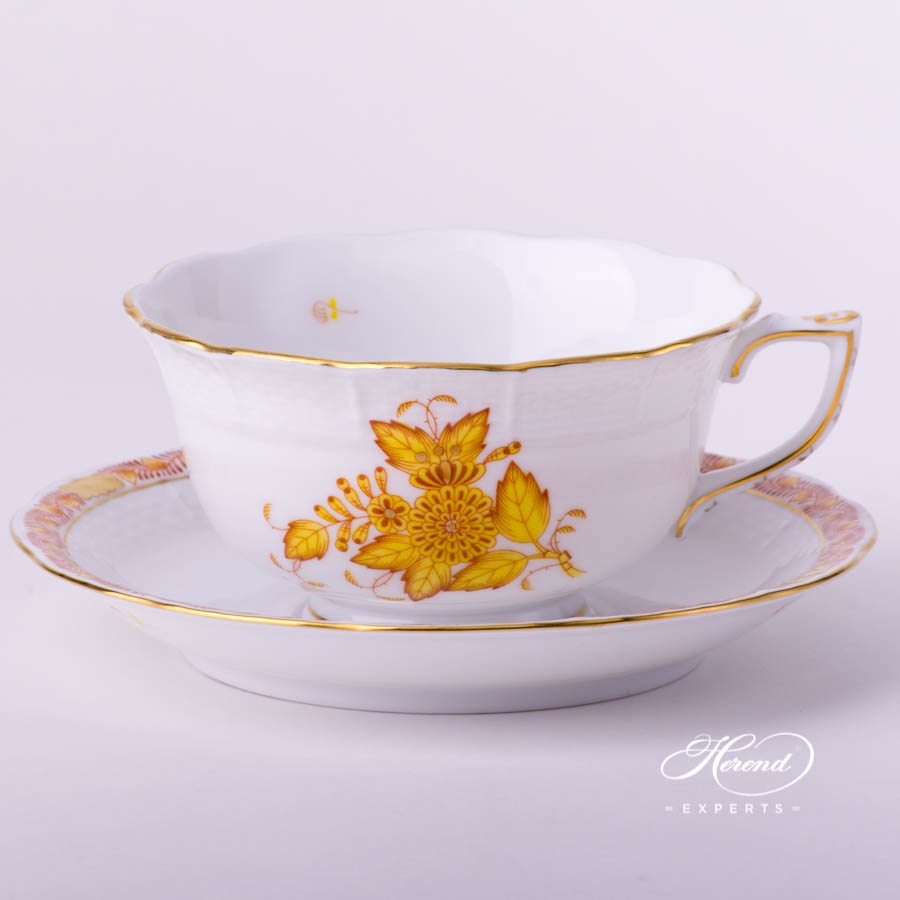 茶杯 – 中国花束 / 阿波尼黄色 – 海兰德细瓷