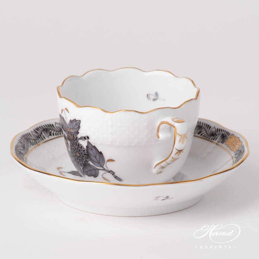 咖啡杯 – 中国花束 / 阿波尼黑色 – 海兰德细瓷