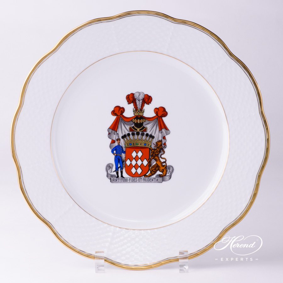 甜点盘 – Hadik w. Coat of Arms – 赫伦海兰德细瓷