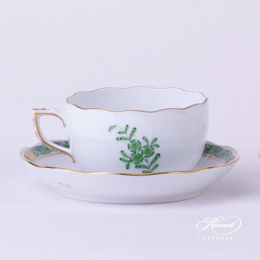 茶杯 – 中国花束 / 阿波尼绿色 – 海兰德细瓷