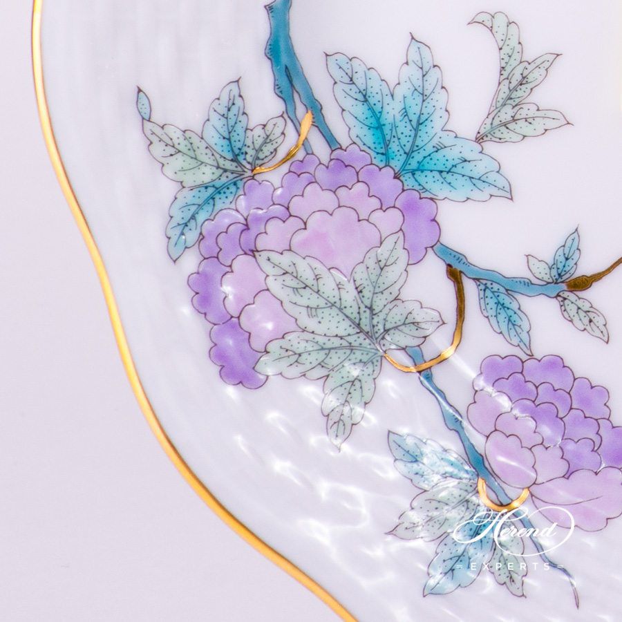 甜点盘 – 皇家花园绿松石 – 海兰德细瓷