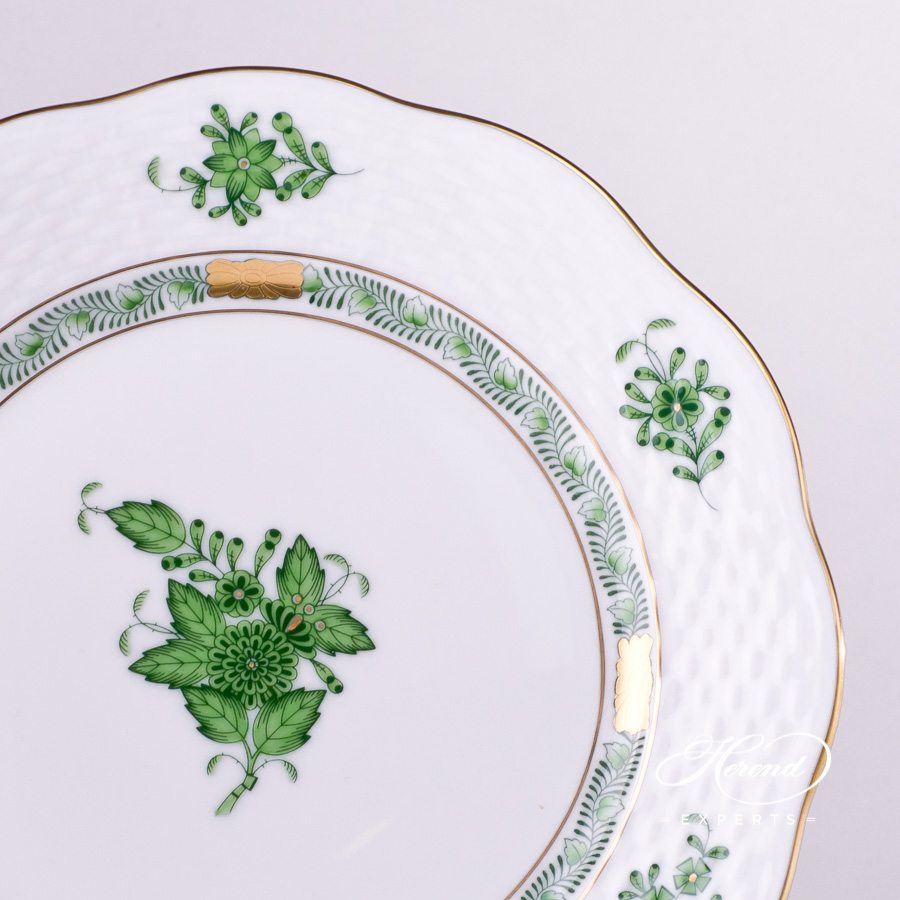甜点盘 – 中国花束 / 阿波尼绿色 – 海兰德细瓷